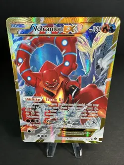 Volcanion EX (Secret) Ultra Rare Holo 115/114 XY-Steam Siege Pokemon TCG NM - Image 1