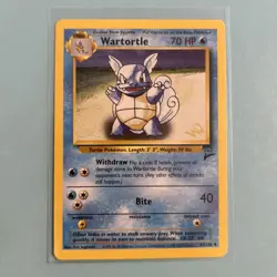 Wartortle - Gold WOTC Stamped Promo - 63/130 Base Set 2 - Pokemon TCG 2000 NM/M - Image 1