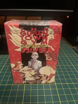 Pokemon Japanese Gym Challenge Guren Town Deck Blaine - Factory Sealed! - Image 1