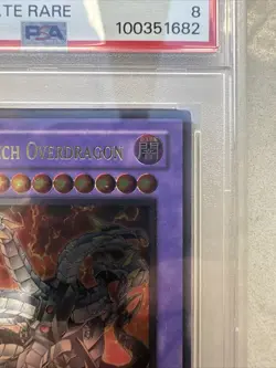 Yu-Gi-Oh! TCG Chimeratech Overdragon Ultimate Rare POTD-EN034 1st Edition PSA 8 - Image 3