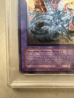 Yu-Gi-Oh! TCG Chimeratech Overdragon Ultimate Rare POTD-EN034 1st Edition PSA 8 - Image 4