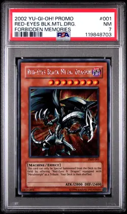 2002 YU-GI-OH! FMR-FORBIDDEN MEMORIES PROMO #003 red eyes, harpies metalmorph 3 - Image 1