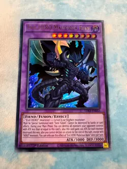 YUGIOH EVIL HERO MALICIOUS BANE ULTRA RARE NM LDS3-EN033 MIXED COLOURS - Image 1