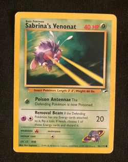 Pokemon TCG Sabrina’s Venonat Gym Heroes 96/132 Regular (MP/HP) - Image 1