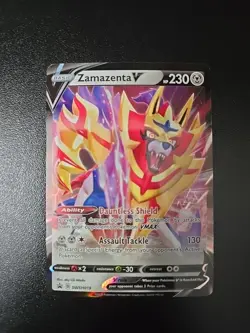 Pokemon Tcg Zamazenta V SWSH019 SWSH: Sword & Shield Promo Cards Holo NM - Image 1