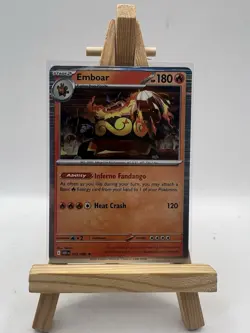 Emboar 013/086 Holo Rare SV: White Flare Pokemon Card NM - Image 1