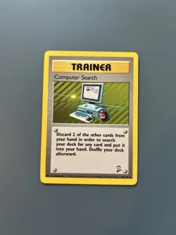 Pokemon TCG WOTC 2000 Base Set 2: Computer Search 101/130 - Rare Card - LP - Image 1