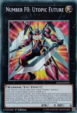 LED6-EN039 NUMBER F0: UTOPIC FUTURE COMMON 1ST EDITION YuGiOh CARD - Image 1