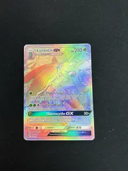 Pokemon Lurantis GX TCG Sun & Moon Holo Card 150/149 Rainbow Secret Rare - Image 1