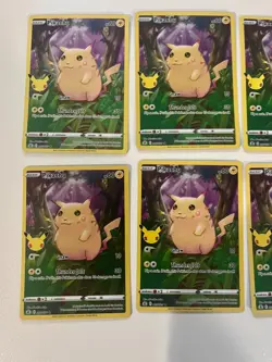 LOT 12 x Pokemon Pikachu Holo Card Celebrations 005/025 25th Anniversary Edition - Image 2
