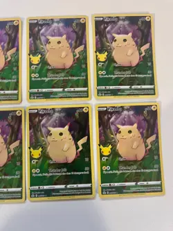 LOT 12 x Pokemon Pikachu Holo Card Celebrations 005/025 25th Anniversary Edition - Image 4