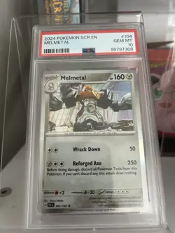 Melmetal 104/142 - Scarlett & Violet Pokemon card - PSA 10 - One of three! - Image 1
