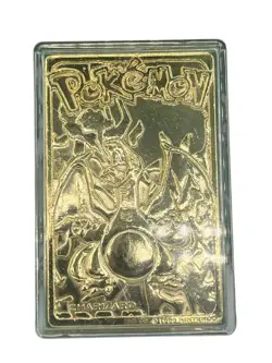 1999 Burger King Pokemon Charizard Trading Card Gold Plated 23K - Image 2
