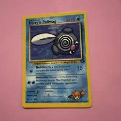 Misty's Poliwag 89/132 Pokemon TCG Gym Challenge WOTC Card Regular - Image 1