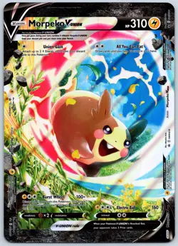 Morpeko V-Union - JUMBO - Black Star Promo SWSH 215 216 217 218 Pokemon TCG Card - Image 1
