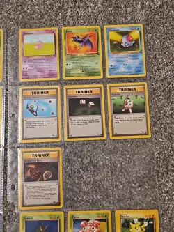 1999 Pokemon JUNGLE & FOSSIL Set COMPLETE Unlimited Edition COMMON Cards Lot - Image 3