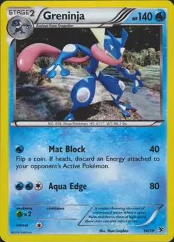 Greninja 14/39 Holo Kalos Starter Set Pokemon Card LP - Image 1