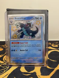 Baxcalibur Paldean Fates Shiny Ultra Rare Pokemon TCG Card 130/091 - Image 1