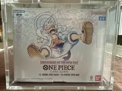 One Piece Card Game Awakening Of The New Era Booster Box OP-05 in Acrylic Holder - Image 2