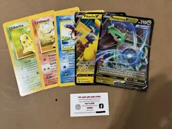 5 Pokemon Pokemon Jumbo V EX Promo Card TCG Totodile Cyndaquil Chikorita Pikachu - Image 1