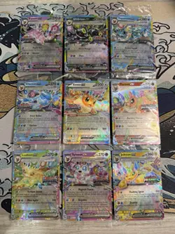 Prismatic Evolutions Surprise Box Stamped Promo Cards Sealed 9/9 Complete Set - Image 1