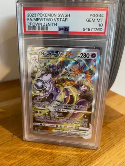 Pokemon: Mewtwo VStar GG44/GG70 PSA 10 Gem Mint Crown Zenith Full Art - Image 1