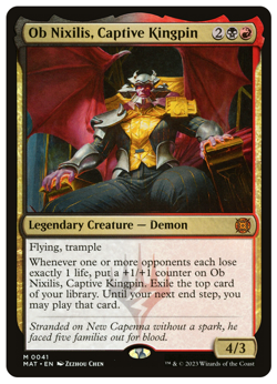 MTG - Ob Nixilis, Captive Kingpin - Mythic - March of the Machine (MAT) - M/NM - Image 1