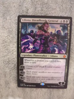 MTG Liliana, Dreadhorde General Foundations FDN NM Magic The Gathering #176 - Image 1