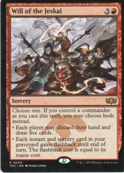 MTG: Tarkir: Dragonstorm Commander: Will of the Jeskai: Lightly Played Condition - Image 1
