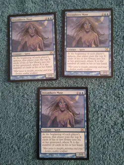 MTG 10TH EDITION DREAMBORN MUSE x3 BLUE RARE LIGHT PLAY - Image 1