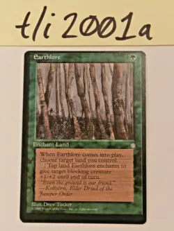 MTG Magic the Gathering Miscut Misprint ~ Earthlore ~ Ice Age Unplayed - Image 1