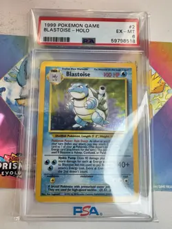 1999 Pokemon Base Set Blastoise 002/102 Holo - PSA 6 - Image 1