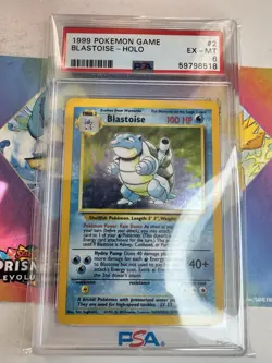 1999 Pokemon Base Set Blastoise 002/102 Holo - PSA 6 - Image 2