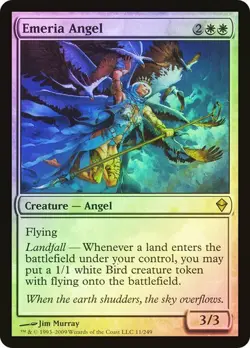 Zendikar MTG Foil Emeria Angel Magic - Image 1