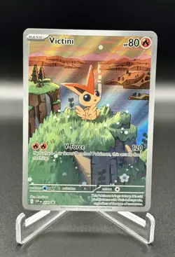 Pokemon TCG Victini Black Star Promo Illustration Rare Near Mint Free Shipping - Image 1