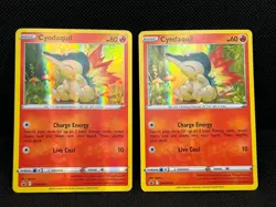 Pokemon Tcg Cyndaquil(FULL HOLO ERROR) SWSH221 Sword & Shield Black Star Promo - Image 1