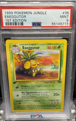1999 POKEMON JUNGLE EXEGGUTOR 1ST EDITION #35 PSA 9 - Image 1