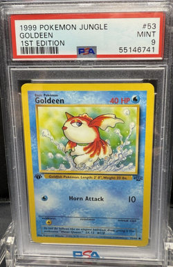 1999 POKEMON JUNGLE GOLDEEN 1ST EDITION #53 PSA 9 - Image 1
