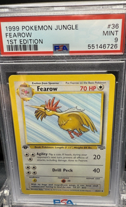 1999 POKEMON JUNGLE FEAROW 1ST EDITION #36 PSA 9 - Image 1