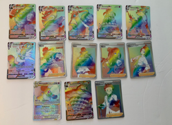 pokemon card lot all rainbow rare 13 cards total all rainbow - Image 1