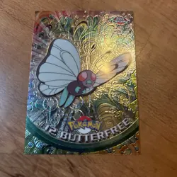 Butterfree Pokemon Topps (2000) Chrome Series Chrome Holo NM-MINT - Image 1
