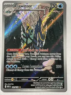 Pokemon TCG Clawitzer 141 Mega Evolution Illustration Rare PSA Contender MINT! - Image 1