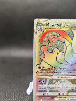 Pokemon TCG - Mewtwo V Star 79 079/078 Pokemon GO Rainbow Secret Rare NM/M - Image 4