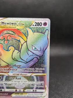 Pokemon TCG - Mewtwo V Star 79 079/078 Pokemon GO Rainbow Secret Rare NM/M - Image 5