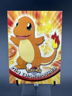 Charmander #04 Topps TV Animation Edition Non Holo Pokemon 1999 - Image 1