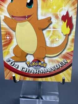 Charmander #04 Topps TV Animation Edition Non Holo Pokemon 1999 - Image 3