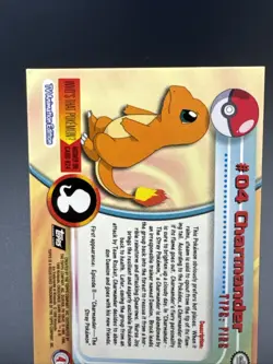 Charmander #04 Topps TV Animation Edition Non Holo Pokemon 1999 - Image 5