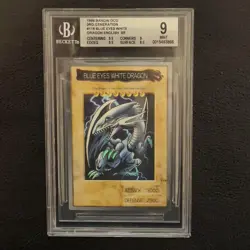 BGS9 Yugioh Bandai No.118 Blue-eyes White Dragon English 1999 - Image 1