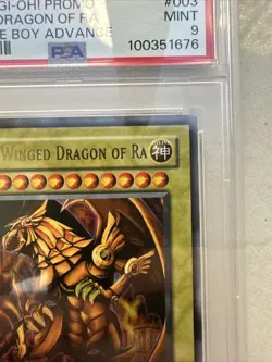 PSA 9 Yugioh The Winged Dragon of Ra GBI 003 Ultra Rare - Image 3