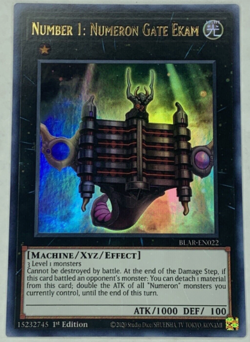 Yu-Gi-Oh! - NUMBER 1: NUMERON GATE EKAM - Ultra Rare - BLAR-EN022 - NM/M. - Image 1